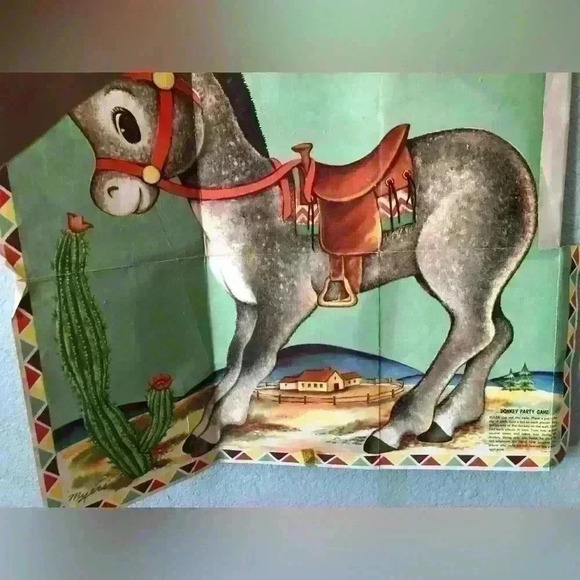 VTG Mid-Century Donkey Party with 24 tails children's game - Picture 5 of 7